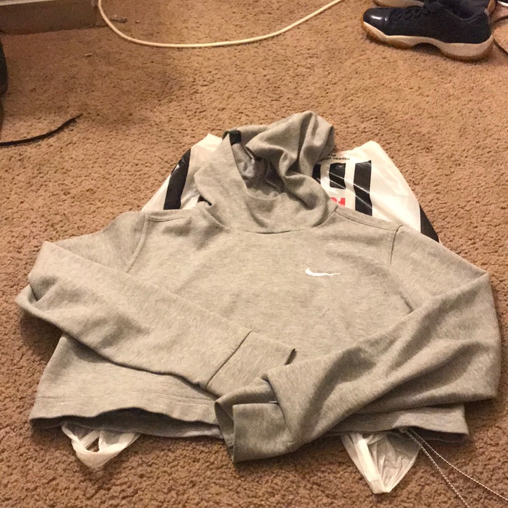 Reverse Crop Nike Sweater
